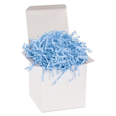 BOX USA Crinkle Paper 10 lb. Light Blue, 10-Pack | Packaging Paper for Shipping, Moving, and Storage Supplies