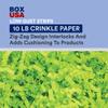 BOX USA Crinkle Paper 10 lb. Lime, 10-Pack | Packaging Paper for Shipping, Moving, and Storage Supplies view 2