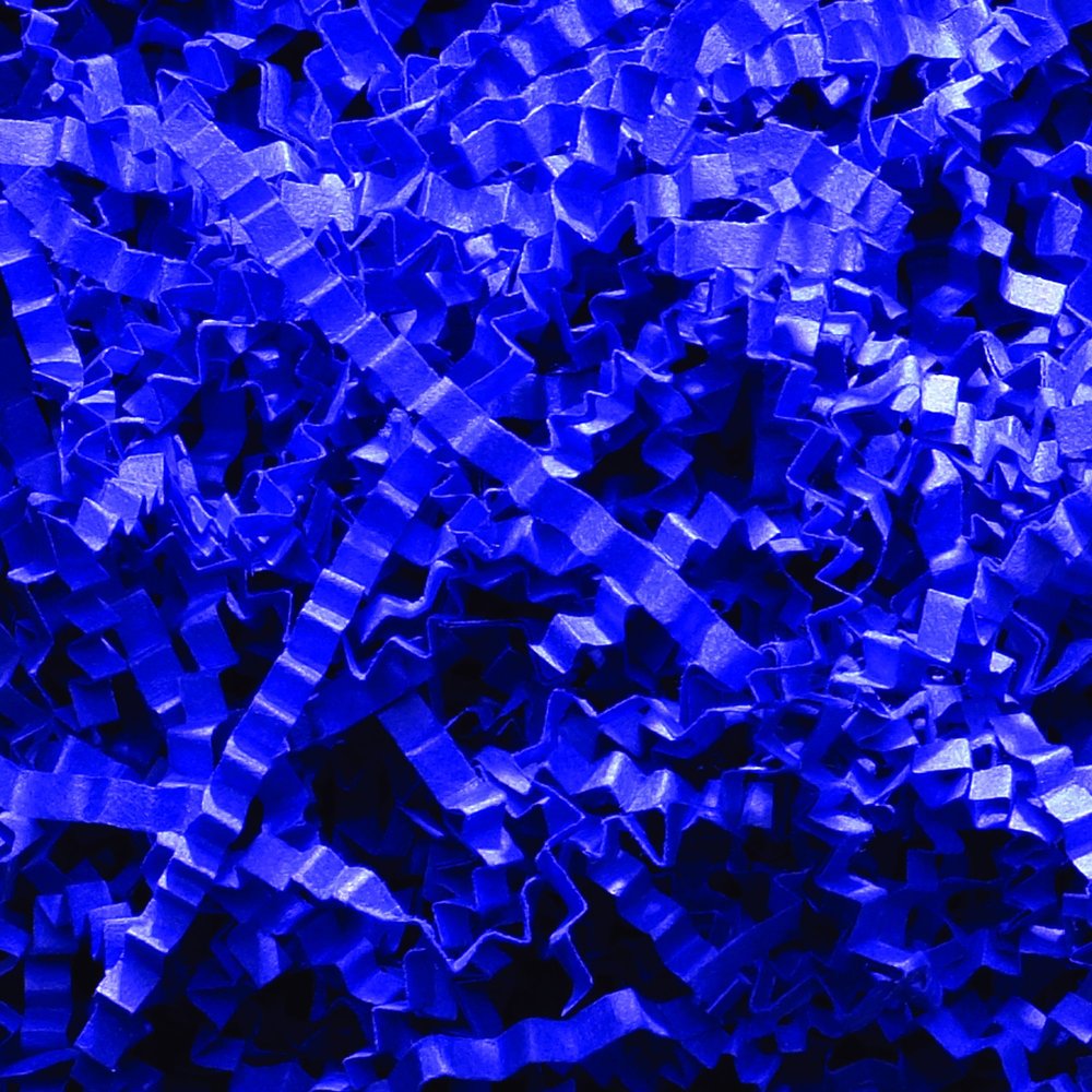 Box USA Crinkle Paper 10 lb Royal Blue, Gift Wrapping, Holidays, Craft DIY's, Basket Filling and Decoration