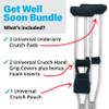 Universal Crutch 5-Piece "Get Well Soon" Gift Bundle (Classic Black) view 3