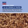 Box USA 10 lb. Cognac Crinkle Paper Packing, Shipping, and Moving Box Filler Shredded Paper for Box Package, Basket Stuffing, Bag, Gift Wrapping, Holidays, Crafts, and Decoration view 2