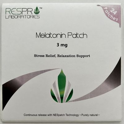 Respro Labs Natural Melatonin Patch, 3 mg (per Patch) Continuous Release - 24 Patches
