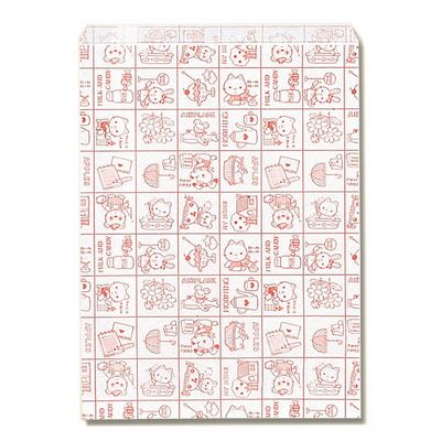 (Shimojima) Heiko R-20 Paper Bags, Patterned Small Bags, With Velour, My Home, 8.5 x 11.4 inches (21.5 x 29 cm), 200 Sheets