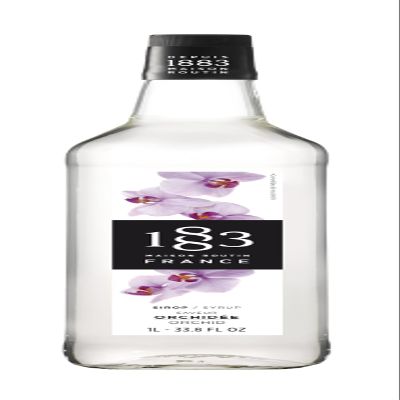 1883 Orchid Syrup for Drinks, Made in France, 1 Liter Glass Bottle