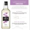 1883 Orchid Syrup for Drinks, Made in France, 1 Liter Glass Bottle view 2