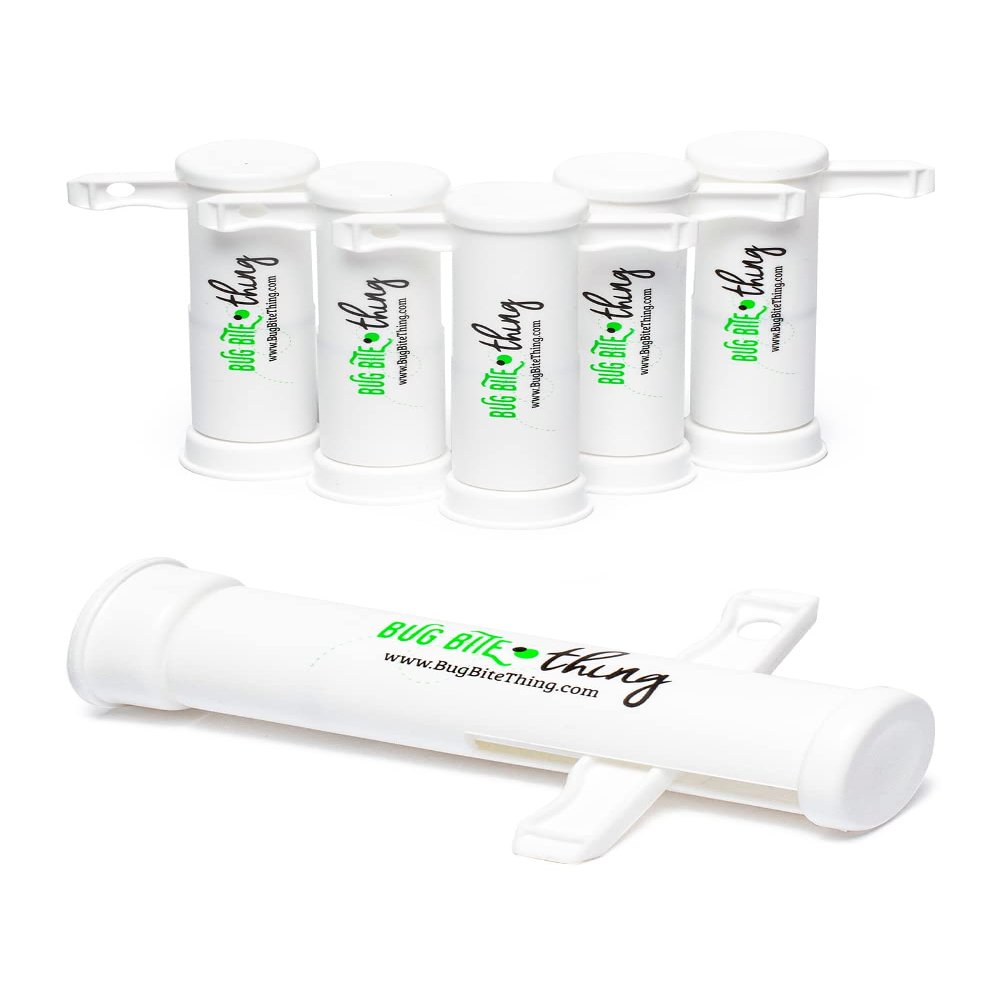 Bug Bite Thing Suction Tool, Poison Remover - Bug Bites and Bee/Wasp Stings, Natural Insect Bite Relief- White/6 Pack