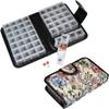 Floral Pill Case Box, 14 Day Pill Holder Pill Container & Medication Organizer, Travel Case - 4 Marked Compartments for Each Day of The Week - Morn, Noon, Eve, Bed view 1