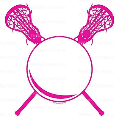 1/8 Sheet - Pink LaCrosse Birthday - Edible Cake/Cupcake Party Topper - D20632