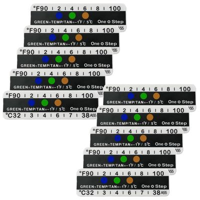 One Step Urine Temperature Test Strips, 25 x Stick on Adhesive Thermometer Strips for Urine Collection Bottles, Visual Display Measurement Range of 32C-38 or 90F-100F