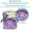 Vive XL Wheelchair Bag - Waterproof, Scratch-Resistant, Double-Stitched, Machine Washable Accessory for Adults, Seniors, 15 Colors - Storage Walker Backpack to Hang on Back of Wheel Chair view 3