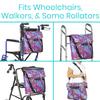 Vive XL Wheelchair Bag - Waterproof, Scratch-Resistant, Double-Stitched, Machine Washable Accessory for Adults, Seniors, 15 Colors - Storage Walker Backpack to Hang on Back of Wheel Chair view 4
