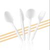 1000 Count Medium Weight White Plastic Soup Spoons Bulk Plastic Silverware For Parties, Weddings, Catering, Take out Single-Use Soup Spoon view 3