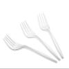 1000 Count Medium Weight White Plastic Forks Bulk Plastic Silverware For Parties, Weddings, Catering, Take out Single-Use Forks view 2