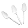 1000 Count Medium Weight White Plastic Teaspoons Bulk Plastic Silverware For Parties, Weddings, Catering, Take out Single-Use Tea Spoon view 2