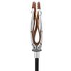 Genuine Leather Brown Hammock Chair Cane  Black Shaft Seat Cane with Convertible Tip  Non -Adjustable Walking Cane for Men & Womens view 4