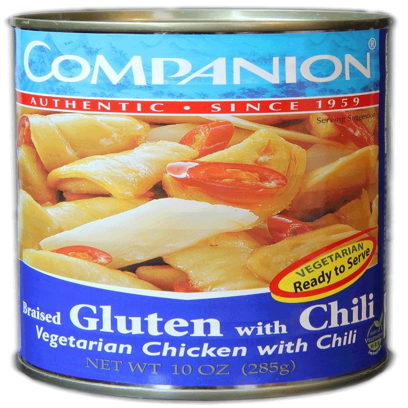Companion - Vegetarian Chicken with Chili, 10 oz. Can (Pack of 6)