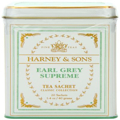 Harney & Sons Black Tea, Earl Grey Supreme, 20 Count