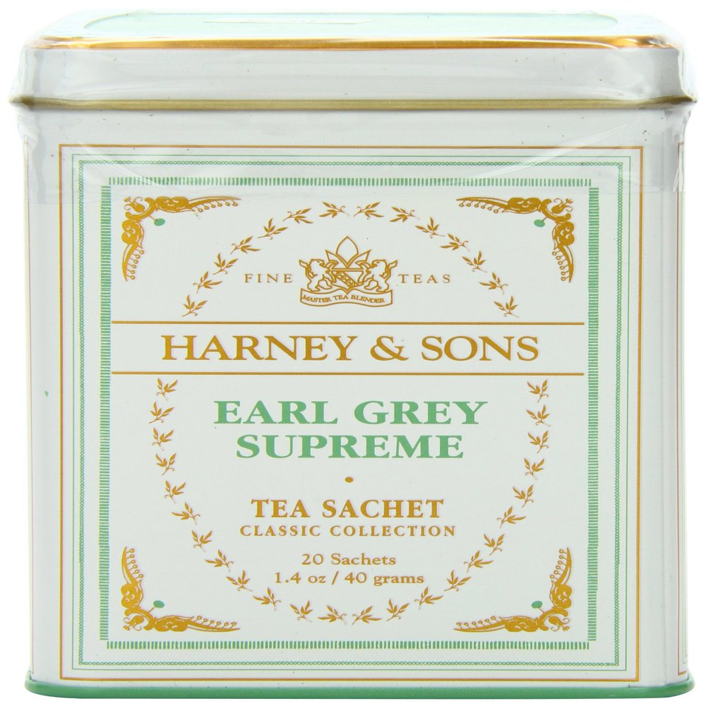 Harney & Sons Black Tea, Earl Grey Supreme, 20 Count