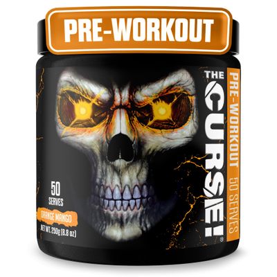 JNX SPORTS The Curse! Pre Workout Powder for Men & Women 50 Servings, Orange Mango Flavor Caffeine, L Citrulline, Beta Alanine & Creatine for Explosive Energy, Strength, Pump & Focus