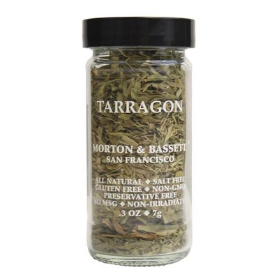 Morton & Bassett Tarragon, 0.3 oz Non-GMO, Salt-Free, Aromatic Herb for Sauces, Chicken & French Cuisine