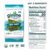 Gimme Seaweed Organic Premium Roasted Seaweed Snacks, Sea Salt, 6 Count, Keto, Vegan, Gluten-Free, Great Source of Omega3s and Iodine, Healthy On-The-Go Snack for Kids and Adults view 2