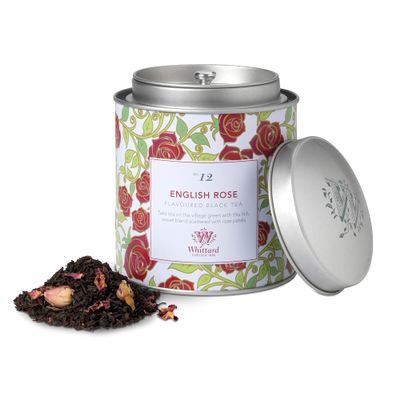 Whittard of Chelsea - Tea Discoveries English Rose Caddy - Black Loose Leaf Tea, Vegetarian, Vegan Friendly, Resealable Tin (100g, 1ct)