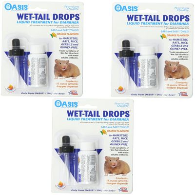 Kordon (3 Pack) Oasis Wet Tail Drops- Liquid Treatment for Diarrhea, 1-Ounce