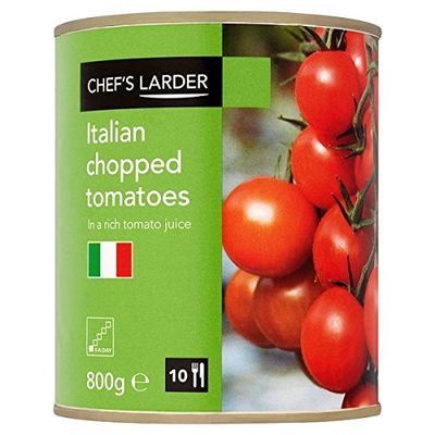 ( 6 Pack ) Chef's Larder Italian Chopped Tomatoes in a Rich Tomato Juice 800g