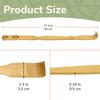 BambooMN 10 Pieces 17 Inch Bamboo Wooden Backscratcher Knobby Massage Roller Handle for Itching Relief, 100% Bamboo view 3