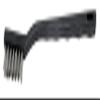 Hot Max 26209-12 7-1/4" Toothbrush Style Wire Brush with Plastic Handle (12 Pack) view 1