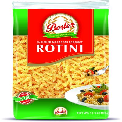 Besler Delightful Pasta Series (Rotini 16 Oz x 20 Pack)