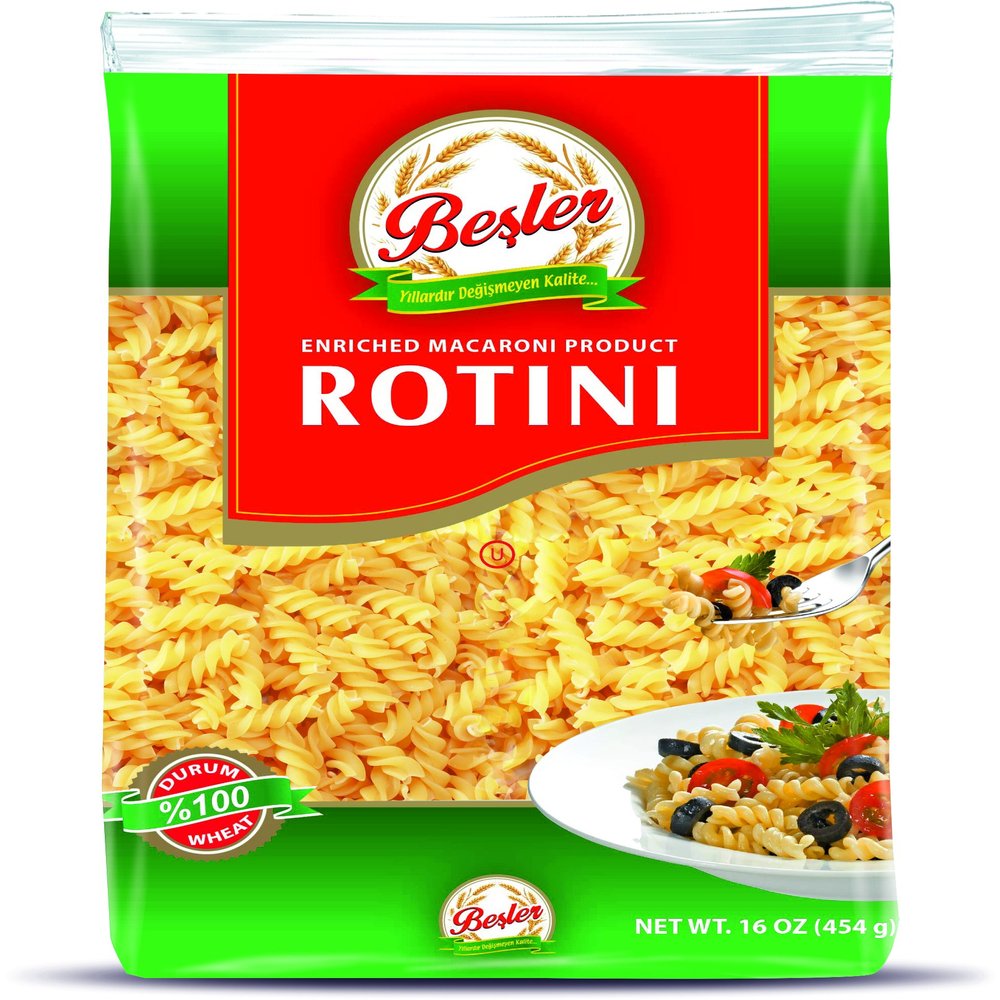 Besler Delightful Pasta Series (Rotini 16 Oz x 20 Pack)