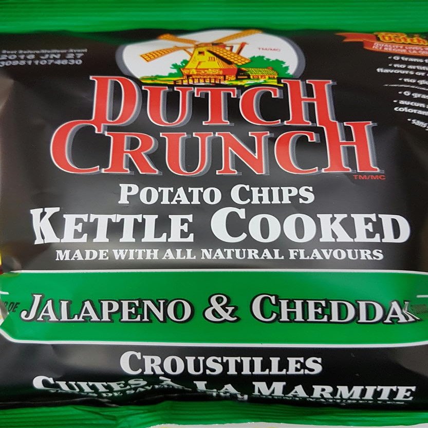 Old Dutch Dutch Crunch Jalapeno & Cheddar 40g/1.411oz Potato Chips 40 Pack {Imported from Canada}