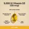 NatureWise Vitamin D3 5000iu (125 mcg) 90-Day Supply for Immune Support, Healthy Muscle Function, and Bone Health - Non-GMO, Gluten-Free in Organic Extra Virgin Olive Oil, (Mini Softgel), 90 Count view 4