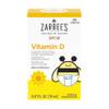 Zarbee's Vitamin D Drops for Infants, 400IU (10mcg) Baby & Toddler Liquid Supplement, Newborn & Up, Dropper Syringe Included, 0.47 Fl Oz view 1