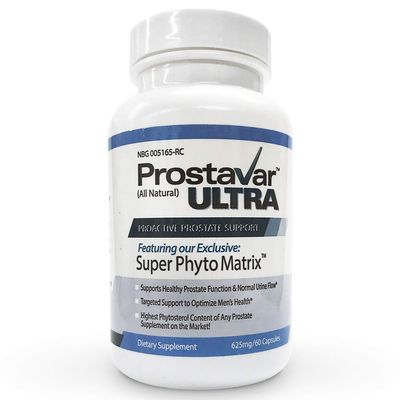 1 Bottle New Improve From Maker of Original Prostavar Ultra Prostate Support 625mg 90% Beta-Sitosterol & 320mg Saw Palmetto + Grape Seed Extract