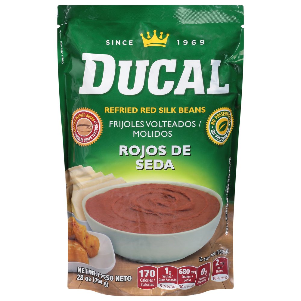 Ducal Refried Beans 28 oz Rojos de Seda