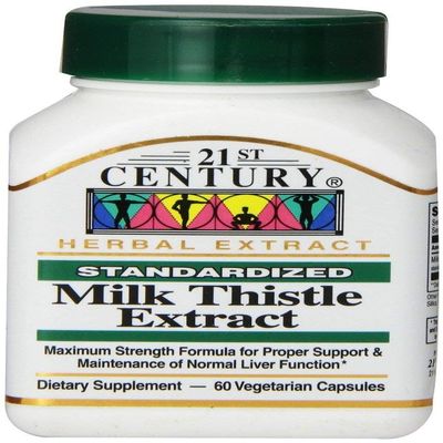 21st Century Milk Thistle Extract 60 Count (6 Pack)