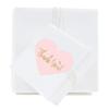 Andaz Press Blush Pink Gold Glitter Print Wedding Collection, Mini Heart Label Stickers, Thank You, 75-Pack view 2