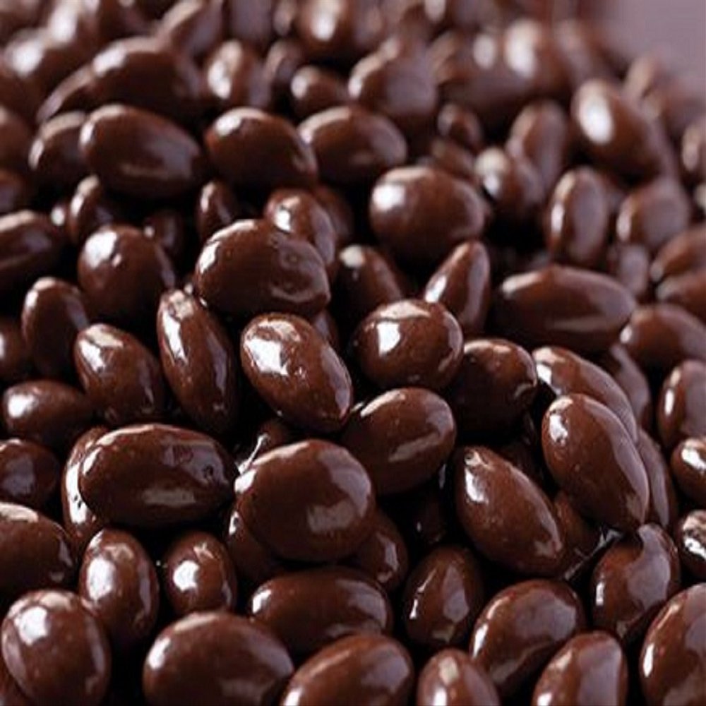 Gourmet Dark Chocolate Covered Almonds by Its Delish, 10 Lbs Bulk Bag | Almond Nuts Dipped Chocolates Healthy Candy Snacks | Dairy Free, Vegan, Kosher