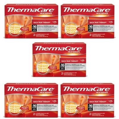 ThermaCare Lower Back & Hip Heat Wraps, Large-XL, 9 HeatWraps