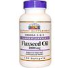 21st Century Flaxseed Oil 1000mg Softgels 120 Count (2 Pack) view 1