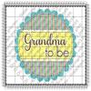 3" Round - Grandma To Be Baby Shower - Edible Cake/Cupcake Party Topper - D424 view 1
