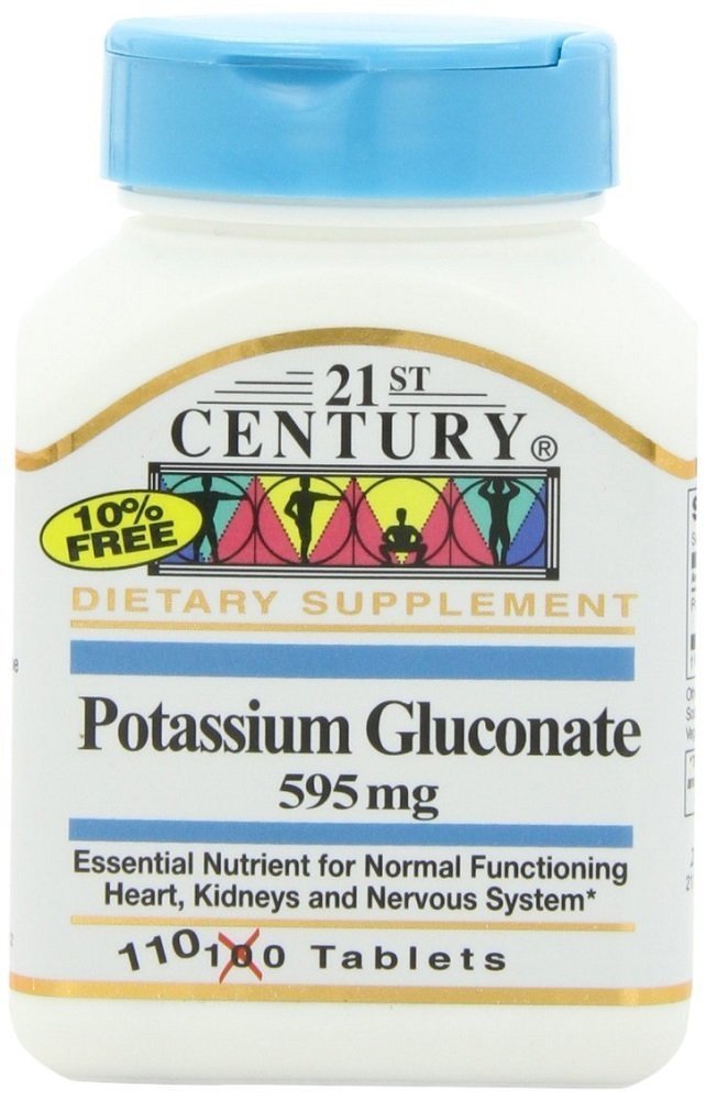 21st Century Potassium 99Mg Tablets 100+10 Count (5 Pack)