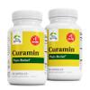 Terry Naturally Curamin - Curcumin Supplement for Circulation & Endorphin Support - Support for Occasional Discomfort - Aids Healthy Muscles - 60 Capsules (Pack of 2) view 1