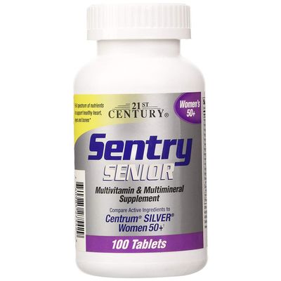 21st Century Sentry Senior Women 50+ Multivitamin & Multimineral Supplement 100 Tablets (Pack of 3)