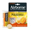 Airborne 1000mg Vitamin C With Zinc Effervescent Tablets, Immune Support Supplement With Powerful Antioxidants Vitamins A C & E - 20 Fizzy Drink Tablets, Zesty Orange Flavor view 1