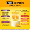 Airborne 1000mg Vitamin C With Zinc Effervescent Tablets, Immune Support Supplement With Powerful Antioxidants Vitamins A C & E - 20 Fizzy Drink Tablets, Zesty Orange Flavor view 3