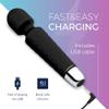 Yarosi Massage Device Strongest Cordless Handheld Massager - Powerful - Best for Travel - Magic Stress Away - Perfect on Back Legs Hand Pains and Sports Recovery - Black view 3