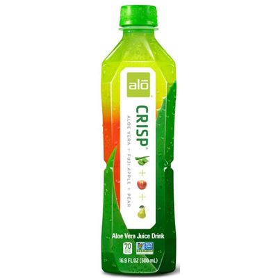Alo Crisp Fuji Apple and Pea Aloe Vera Juice Drink, 16.9 Ounce -- 12 per case.